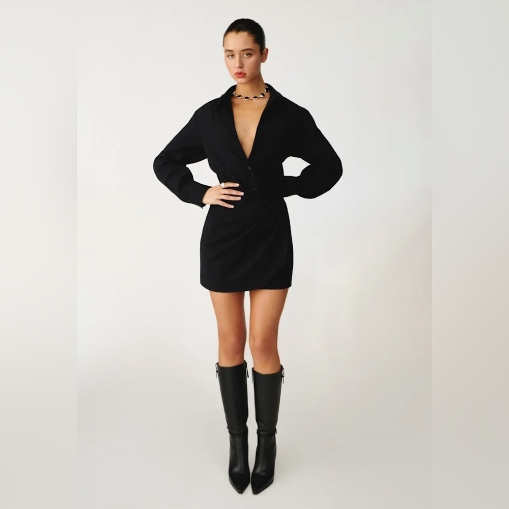 Reformation Weston Dress in Black❤️